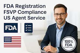 handle fda registration, US agent service, and fsvp compliance consulting