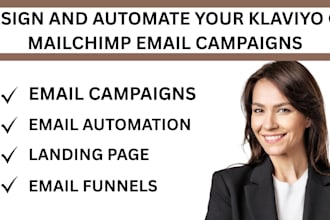 design and automate your klaviyo or mailchimp email campaigns