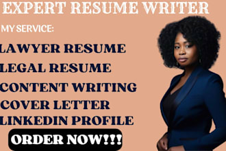 write professional legal resume, lawyer resume, attorney, paralegal