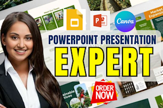 design and redesign powerpoint presentation pitch deck google slides canva