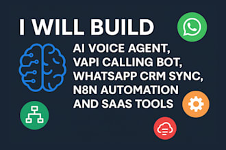build ai voice agent vapi calling bot whatsapp crm sync n8n automation saas tool