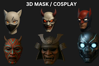 sculpt cosplay 3d mask 3d helmet cosplay 3d model cosplay mask cosplay printing