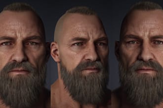 do 3d realistic character modeling 3d rig for metahuman ue5 from your photo