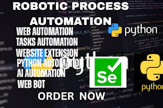 automate web task,python automation,selenium,web bot,web automation,web scraping