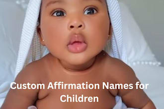 personalize custom affirmation names that inspire your childs future