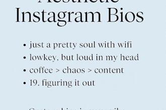 aesthetic instagram bios and captions that match your vibe