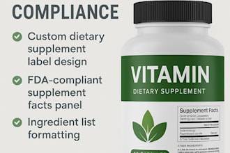design dietary supplement labels following fda labelling compliance