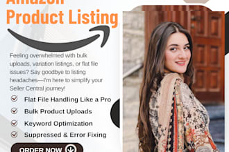 do amazon listing creation, fix variation listings issue, parent child listing