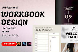 design canva workbook, editable workbook, custom workbook, daily planner