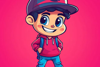 do caricature, portrait mascot, character or cartoon logo