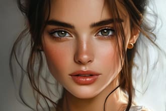 draw digital oil painting based on your photo