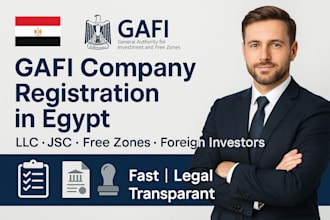 handle gafi company registration and incorporation in egypt for foreign investor