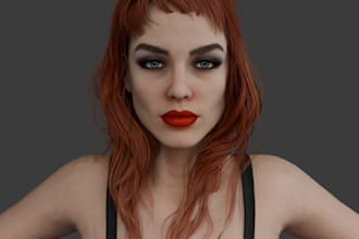 model and sculpt 3d character, 3d game character, unreal engine in ue5, zbrush
