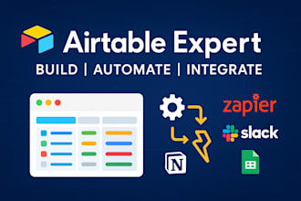airtable database expert, airtable automation, airtable integrate software