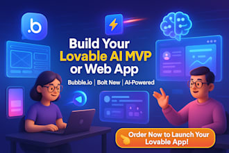 build a lovable ai website or mvp bubble app using bolt new bubble io