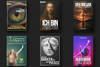 design a high quality book cover for amazon KDP, ingramspark, lulu etc