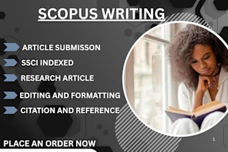 write,rewrite, and publish articles in scopus, sci, ssci, and reviewed journals