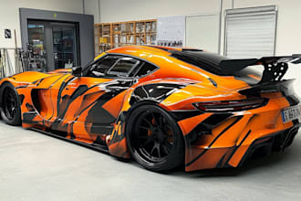 design racing car wrap ,vehicle wrap design