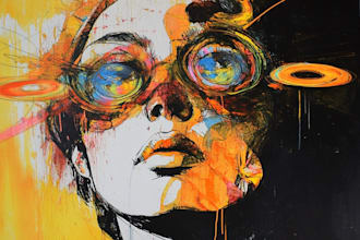 do illustration expresionism art, graffity, abstract