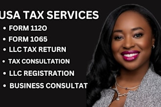 file and prepare US irs tax return filling form 1120 1040 1065 5472 llc cpa