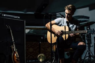 create or remake acoustic backing track, instrumental cover song in any genres