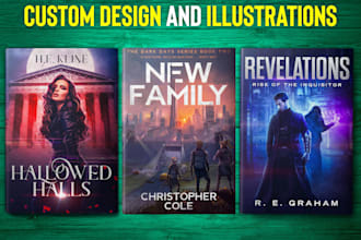 design custom book and ebook cover design tailored to your vision