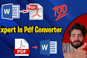 convert PDF to word or word to PDF