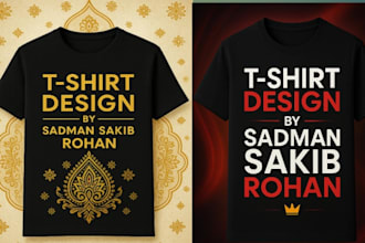create trendy t shirt design for your brand