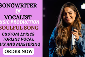 be your vocalist, female singer, music producer edm and soul songwriting