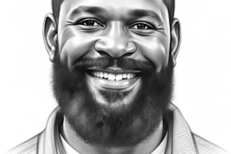 create unique ai pencil art headshots from your photos