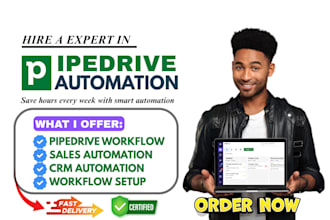 set up pipedrive automation workflow pipedrive CRM  hubspot go high level crm