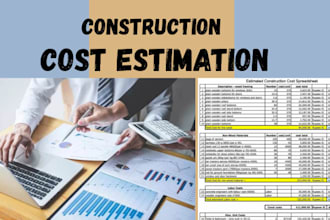 do construction cost estimation, material takeoff, and quantity takeoff