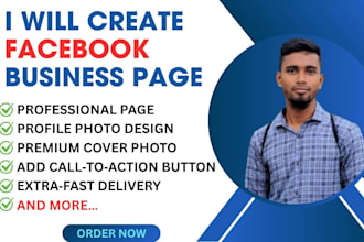 set up your facebook business page with logo design