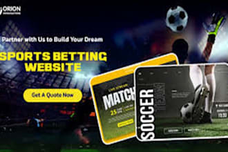 develop sport bet website, fantasy sports bet website, arcade game website