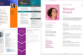 do creative cv or resume design in 2 hours