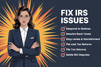 resolve your irs issues, fix irs tax problems, audits, tax debt, or penalties
