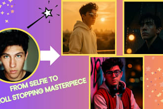enhance and retouch 3 pictures with ai upscale