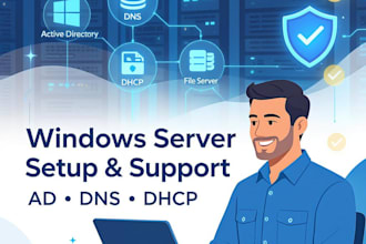 install and configure windows server 2012, 2016, 2019, 2022 or 2025