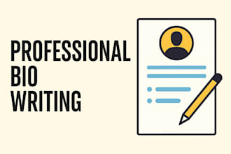 write a professional bio for linkedin, websites, or personal branding