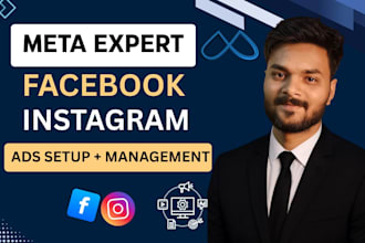 be your facebook ads expert meta ads manager, fb ads campaign setup for sales