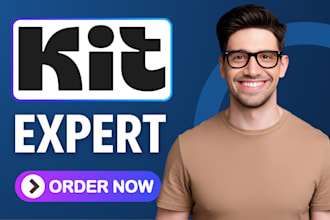 setup convertkit  email sequence convertkit newsletter template kit landing page