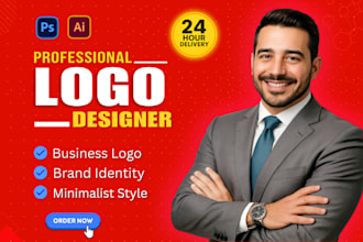 do professional minimalist business logo design, brand identity and brand kit