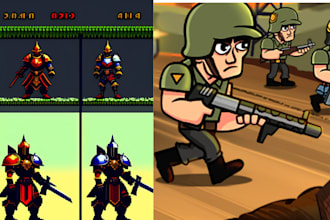 design  2d character game assets pixel art sprites rpg tileset sprite sheet nsfw