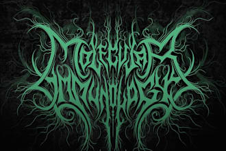 design extreme graffiti tag, nu metal, hard techno and metal band logo
