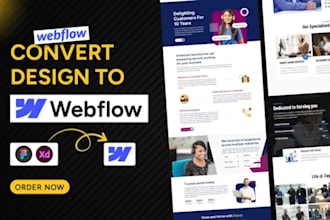 design or develop webflow website, figma to webflow