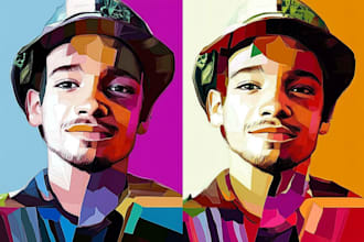 draw an awesome wpap pop art portrait style