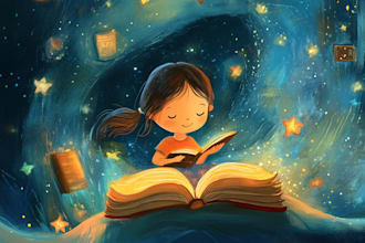 design children storybook illustration, children story