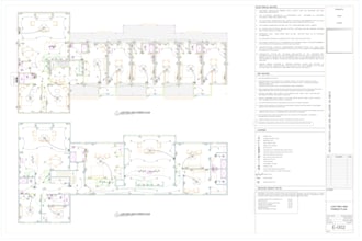 draw electrical plan layout and lighting design in autocad
