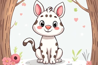 draw any animal to adorable cartoon