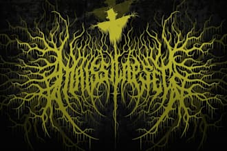 create death metal, black metal, and brutal death metal logo